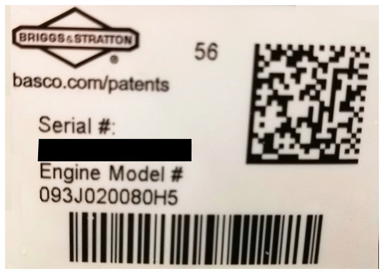 Briggs Serial Number Example Location Briggs Serial Number Example Location