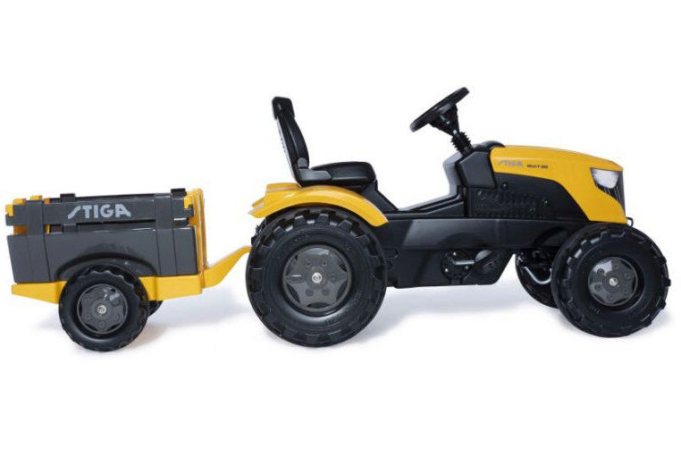 Stiga Mini-T250 Toy Ride On Tractor Mower with Trailer