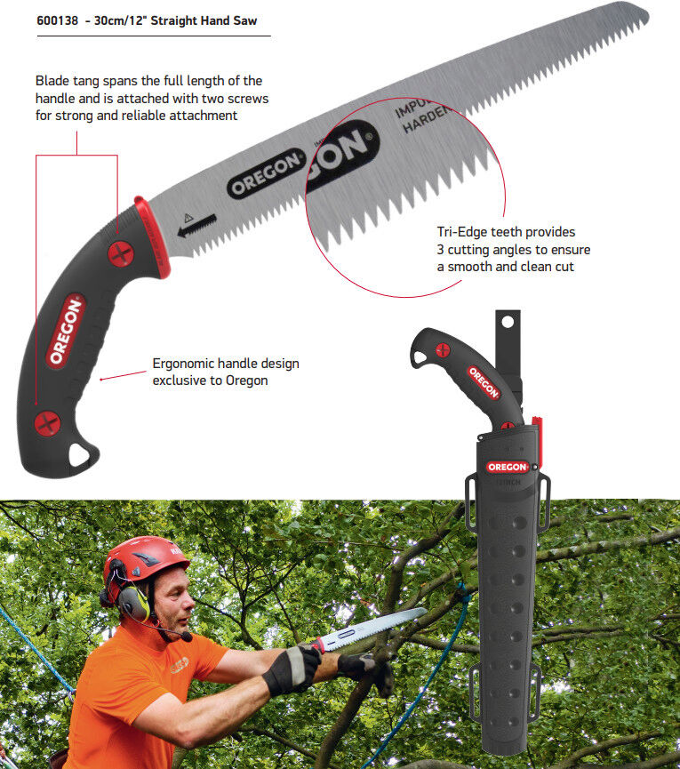 Oregon Japanese Arborist Straight Hand Pruning Saw 33cm from Mower Magic