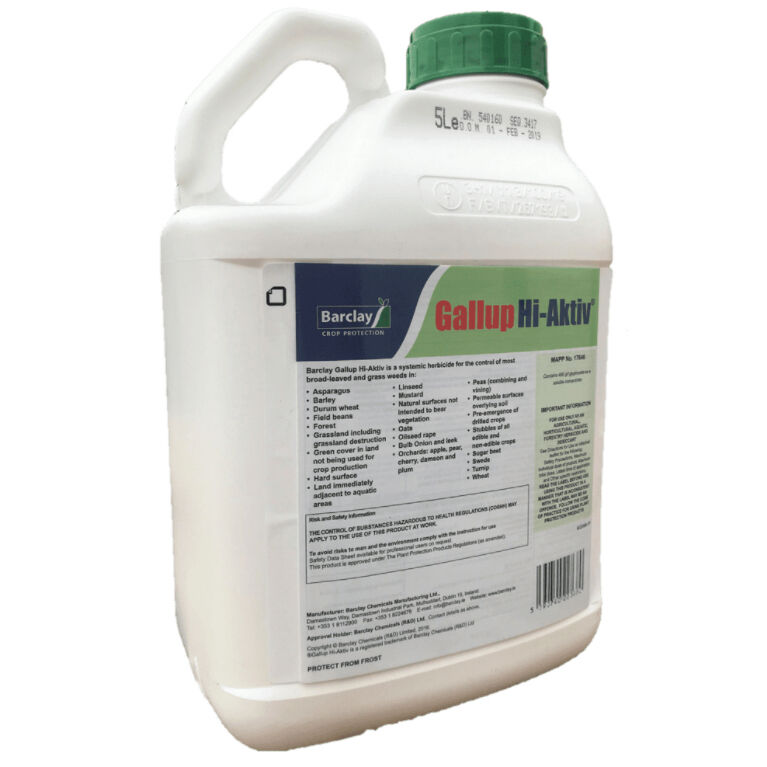 Gallup Hi-Aktiv 490 Professional Glyphosate Total Weed Control 5L