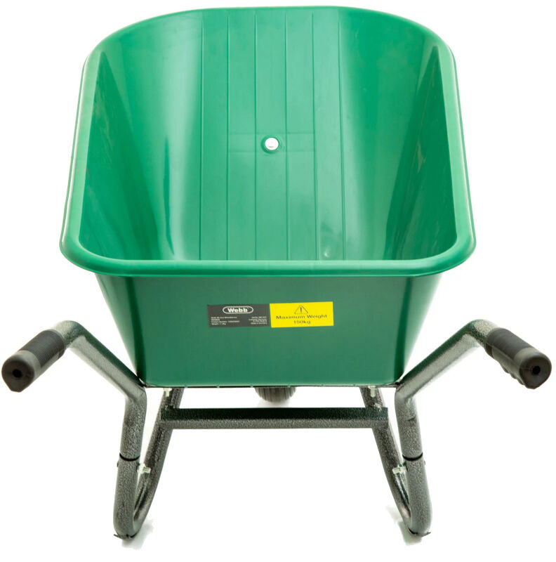 Webb 90 Litre Poly Wheelbarrow with Puncture-proof Wheel (150Kg Capacity)