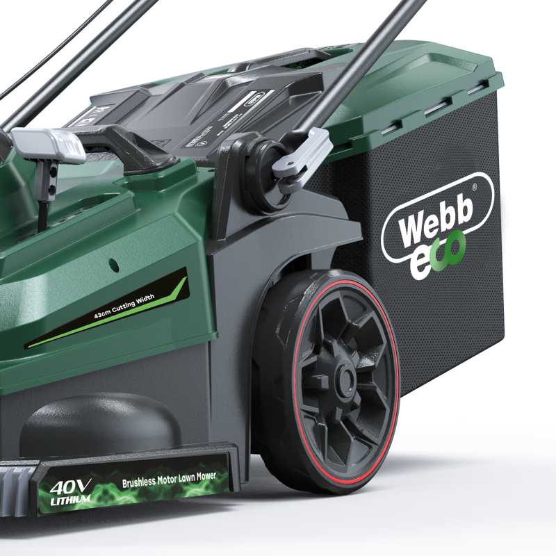 Webb Cordless Rotary Lawnmower 40v / 43cm Kit (2 x 4ah Battery / Charger)  from Mower Magic
