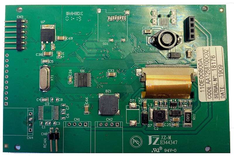 Ambrogio LCD Touch Display Repair Service for part number 110E00800A  