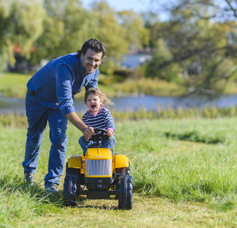 Stiga Mini-T250 Kids Toy Pedal Ride On Tractor Mower with Trailer from Mower Magic