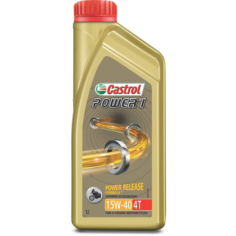 Castrol Power 15W-50 4T Power Sustain Motor Oil   1L