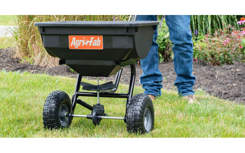 Agri-Fab 85lb Deluxe Push Broadcast Spreader 