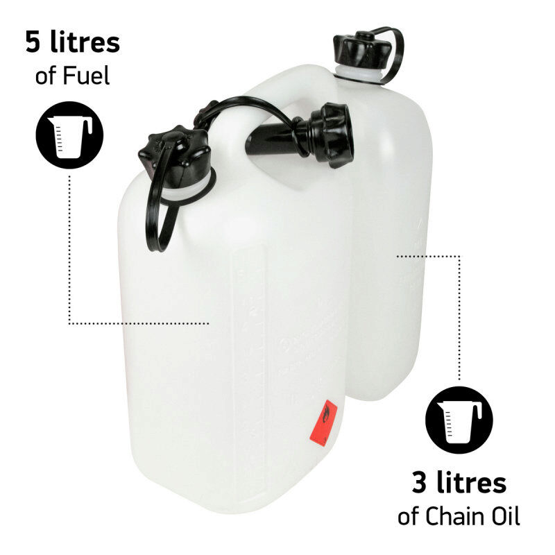 Oregon Combi Fuel Can 5L + 3L from Mower Magic