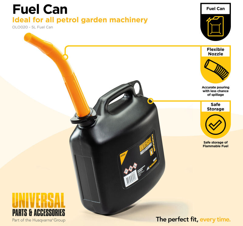 Universal Black Fuel Can 5L 