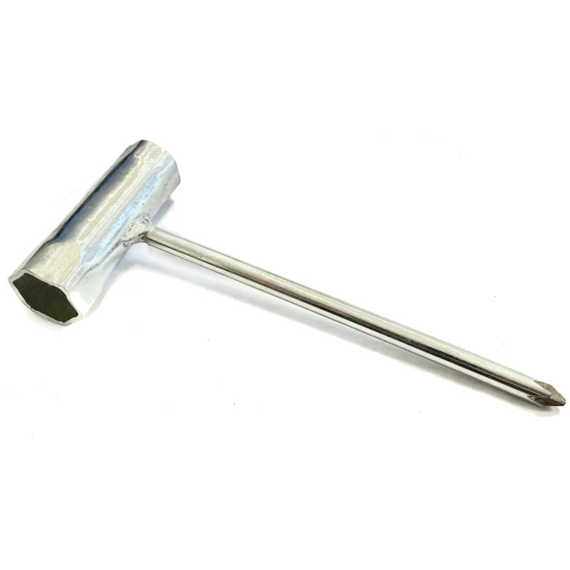 To Clear - Special Price - Universal Double Ended Spark Plug Spanner 17mm + 19mm + Phillips