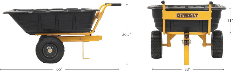 Agri-Fab DeWalt Tow/Push Swivel Cart 363kg DXTB0573 from Mower Magic