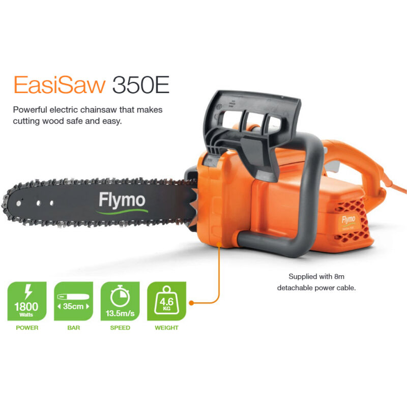 Flymo Easi Saw 350E Electric Chainsaw 1800w / 35cm