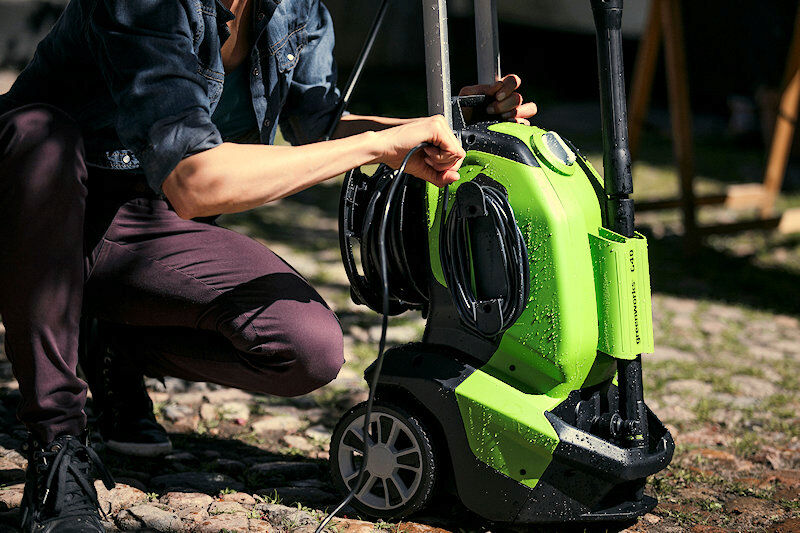 Greenworks G40HG G40 Pressure Washer with Patio Head and Brush 1900w from Mower Magic