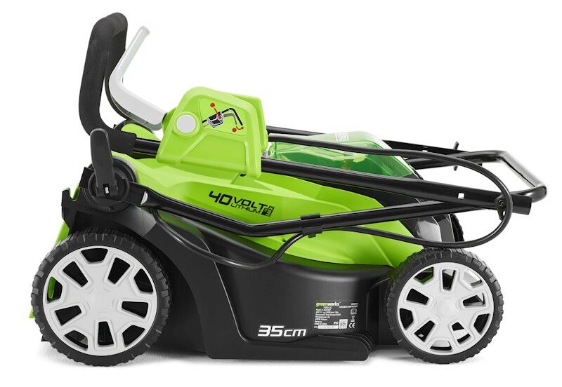 Greenworks G40LM35K2 Cordless Lawnmower Kit 2Ah / 40v / 35cm inc Battery / Charger
