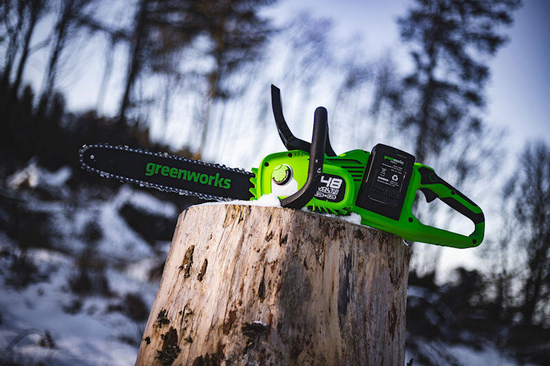 Greenworks GWGD24X2CS36 Cordless Chainsaw (Tool Only)   48V (2 x 24V) / 36cm / Brushless 