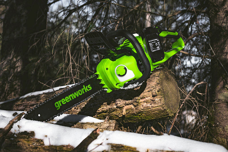 Greenworks GWGD24X2CS36 Cordless Chainsaw (Tool Only)   48V (2 x 24V) / 36cm / Brushless  from Mower Magic