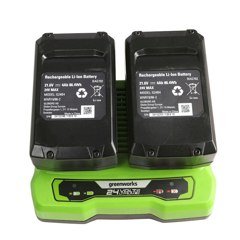 Greenworks GD24X2LM46SPK4X Cordless Propelled Mower KIT 48v / 46cm 2x 4Ah Batteries / Charger 