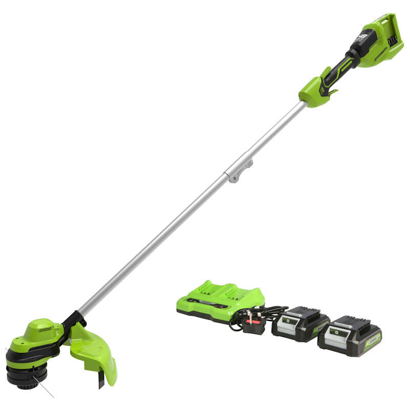 Greenworks GD24X2LTK2X Grass Trimmer KIT 2 x 24V / 2Ah Battery /  Charger