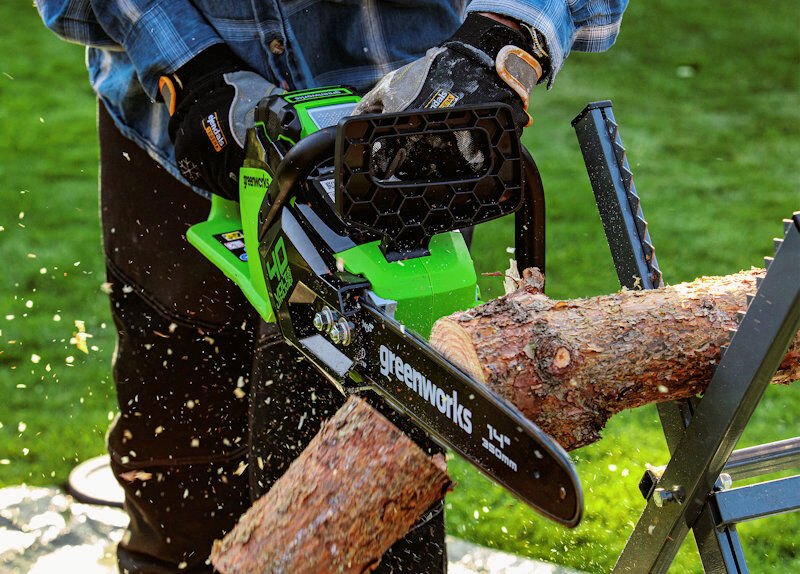 Greenworks 40v Brushless Chainsaw (Tool Only)    GD40CS15 from Mower Magic