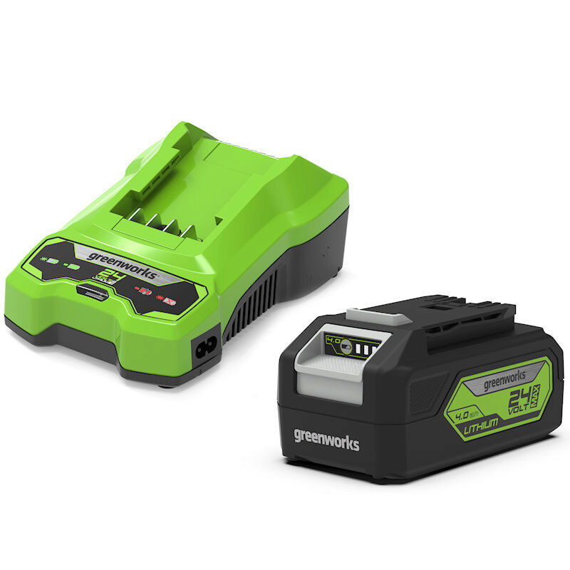Greenworks GSK24B4 24V 4Ah Lithium-Ion Battery and Universal Charger Kit