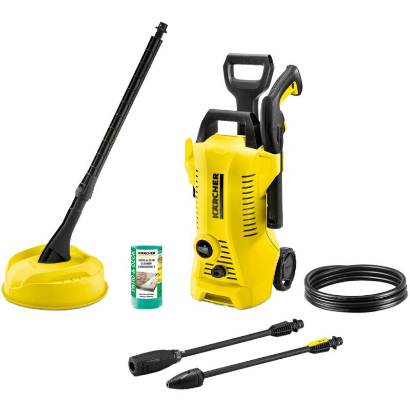 Karcher K2 Electric Pressure Washer 110bar / 360 l/ph + T150 Patio Cleaner