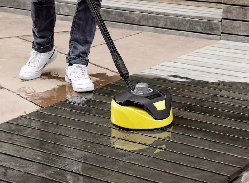 Karcher K5 Electric Pressure Washer with Trolley & T5 Patio Cleaner 145bar / 500 l/hr from Mower Magic