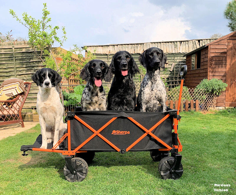 Sherpa Folding Cart with Tailgate End (Rough Terrain) from Mower Magic Sherpa Folding Cart with Tailgate End (Rough Terrain) from Mower Magic
