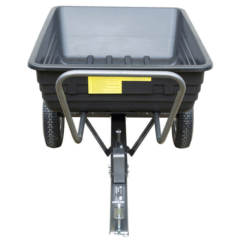 Handy 295kg Towed Poly Garden Utility Dump Cart for Ride-On