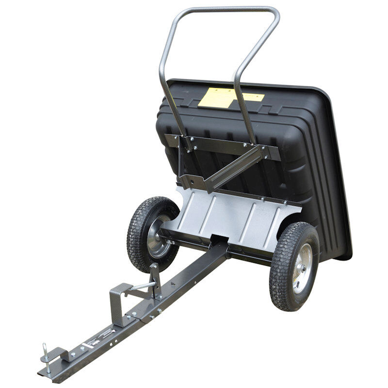 Handy 295kg Towed Poly Garden Utility Dump Cart for Ride-On