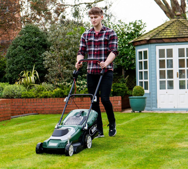 Webb Supreme Electric Rotary Lawnmower with Rear Roller 37cm / 1600w
