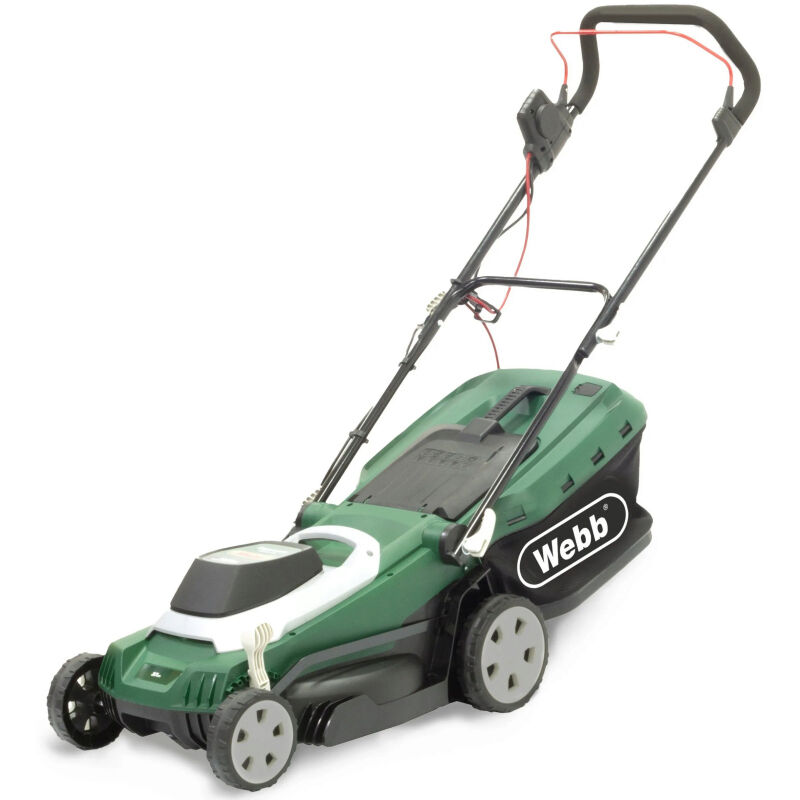 Webb Supreme Electric Rotary Lawnmower with Rear Roller 37cm / 1600w