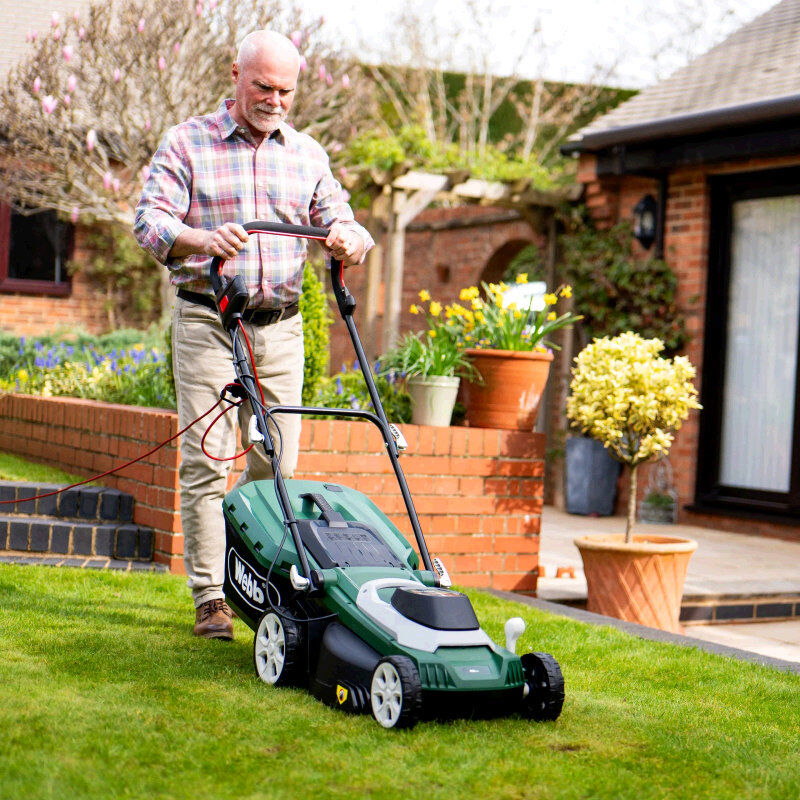 Webb Supreme Electric Rotary Lawnmower with Rear Roller 40cm / 1800w