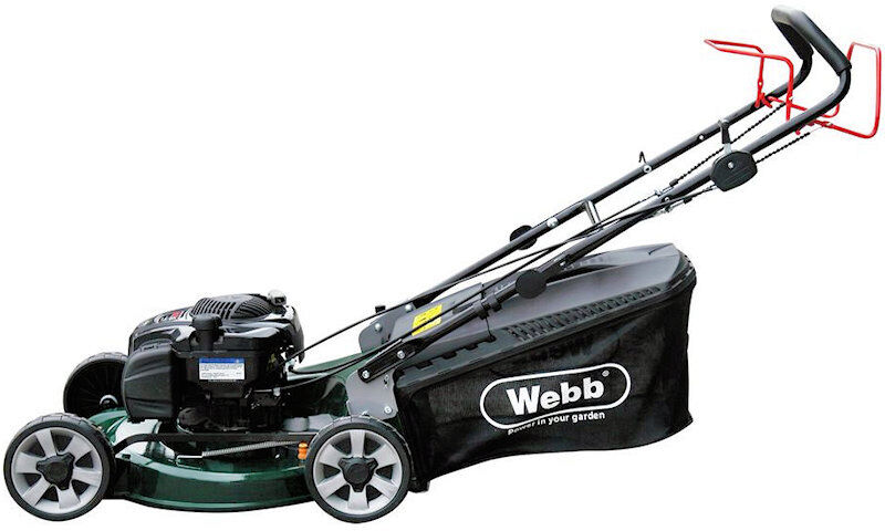 Webb R19ALSP Self Propelled Petrol Rotary Lawn Mower 48cm Alloy / Disc Bladed from Mower Magic