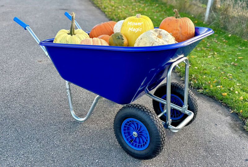 Big Blue Wheelbarrow Twin-Wheel 280 litre - Huge Capacity
