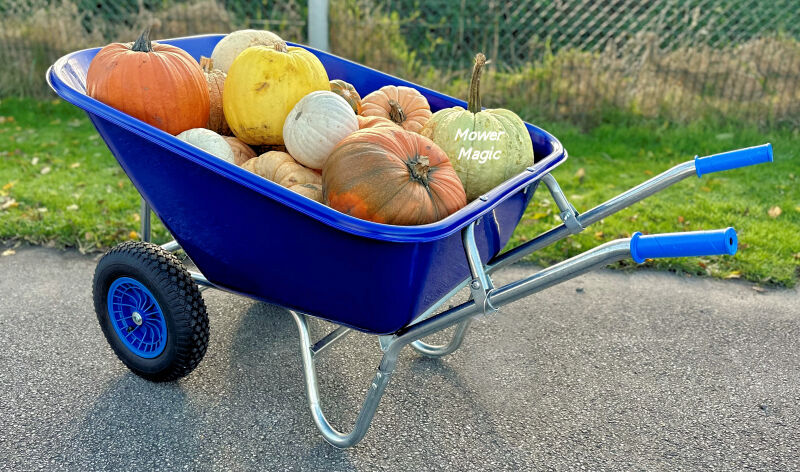 Big Blue Wheelbarrow Twin-Wheel 280 litre - Huge Capacity