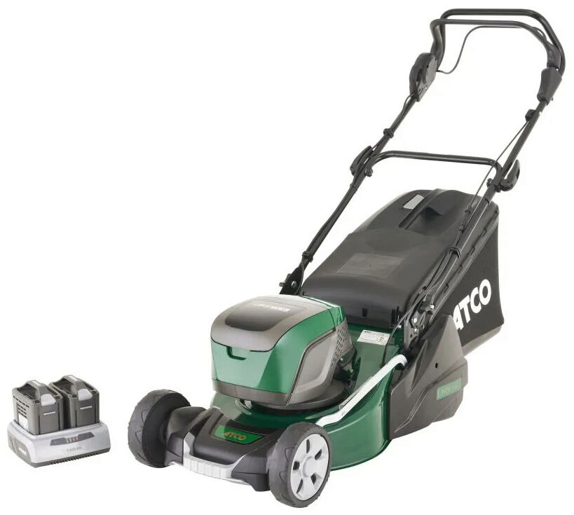 Atco LINER 18S Li Cordless Lawnmower w/Roller KIT 48v / 4Ah + 4Ah / 46cm 