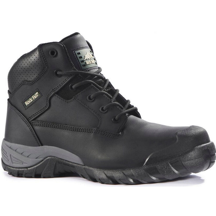Rock Fall Flint Black Leather Safety Boot