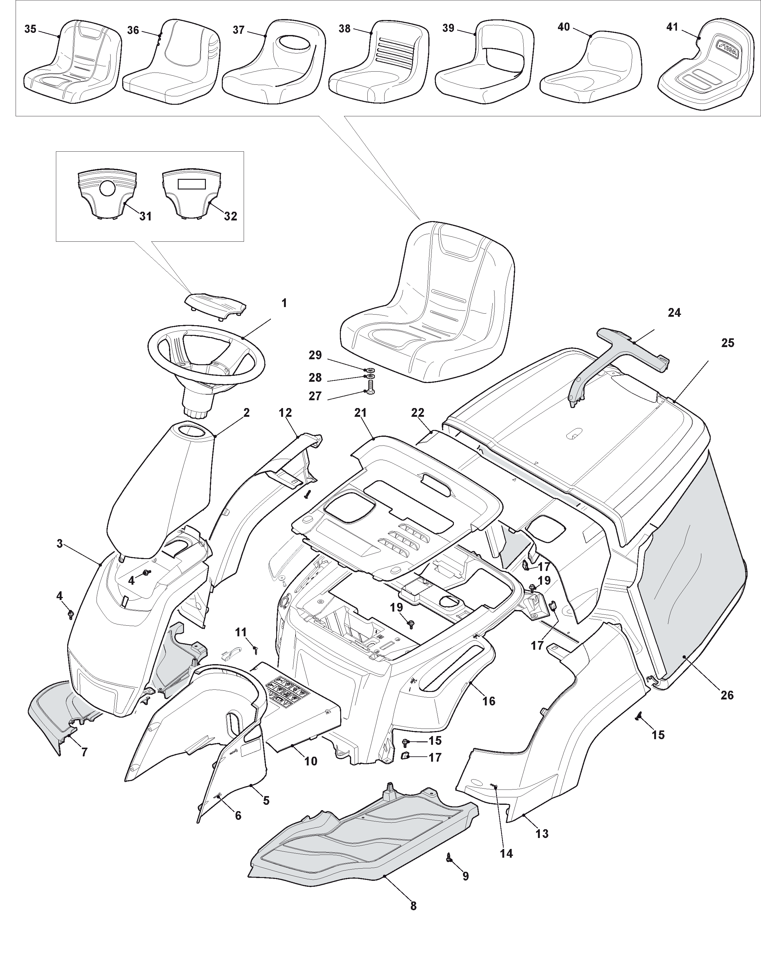 Mountfield 827H 2T0065483/M13 Bodywork Spares