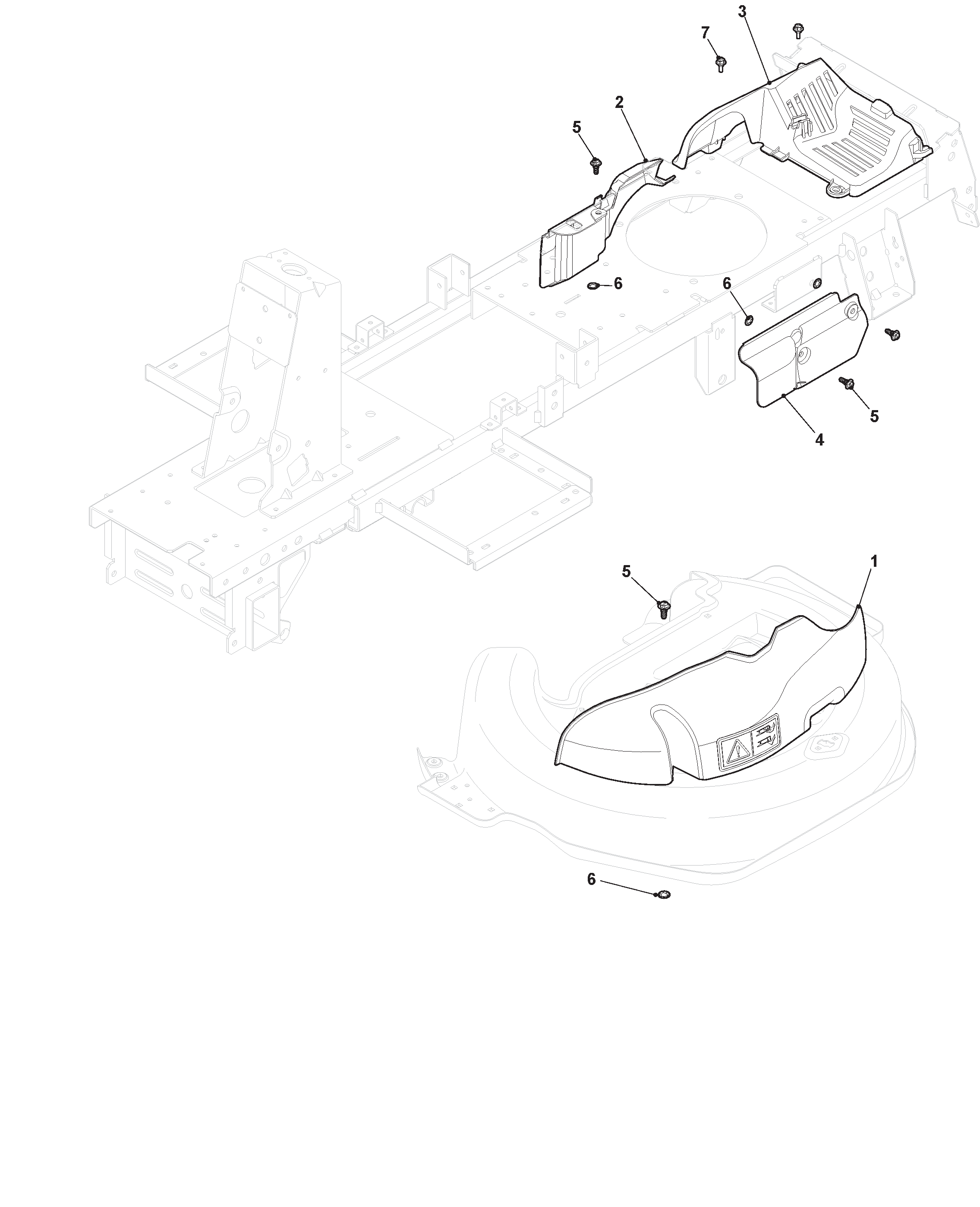 Mountfield 827H 2T0065483/M13 Guard Spares