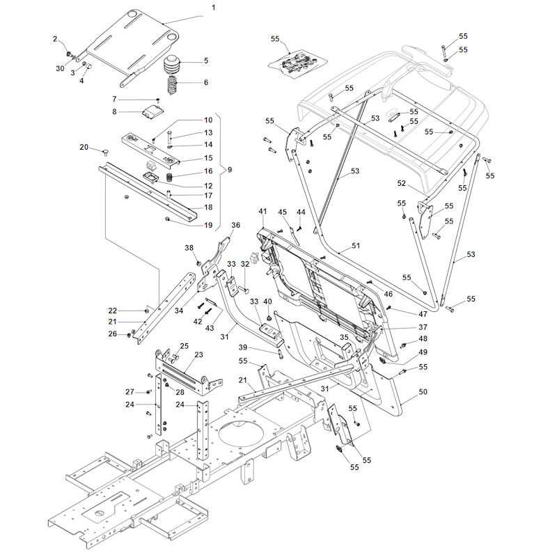 Mountfield 827M 2T0045483/M13 Chassis Spares