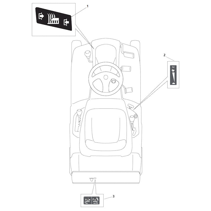 Mountfield 827M 2T0045483/M13 Decals