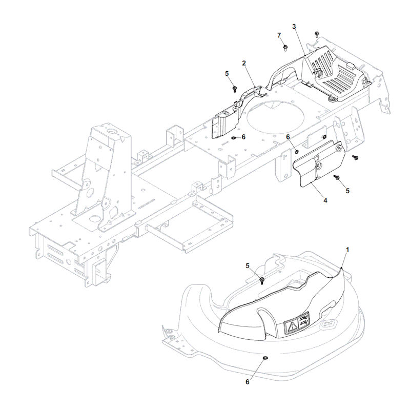 Mountfield 827M 2T0045483/M13 Guard Spares