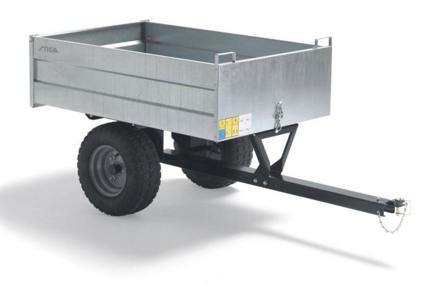 Stiga Universal Metal Cart Galvanised for Ride-On