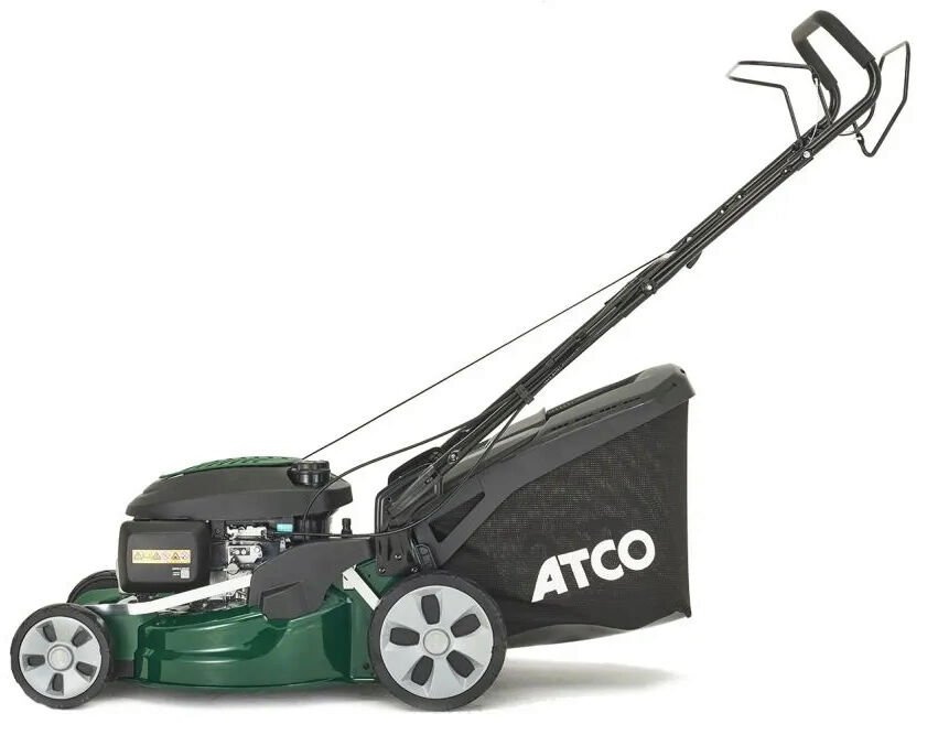 Atco QUATTRO 19SH 4-in-1 Petrol Lawnmower / Side-Discharge 48cm Honda from Mower Magic