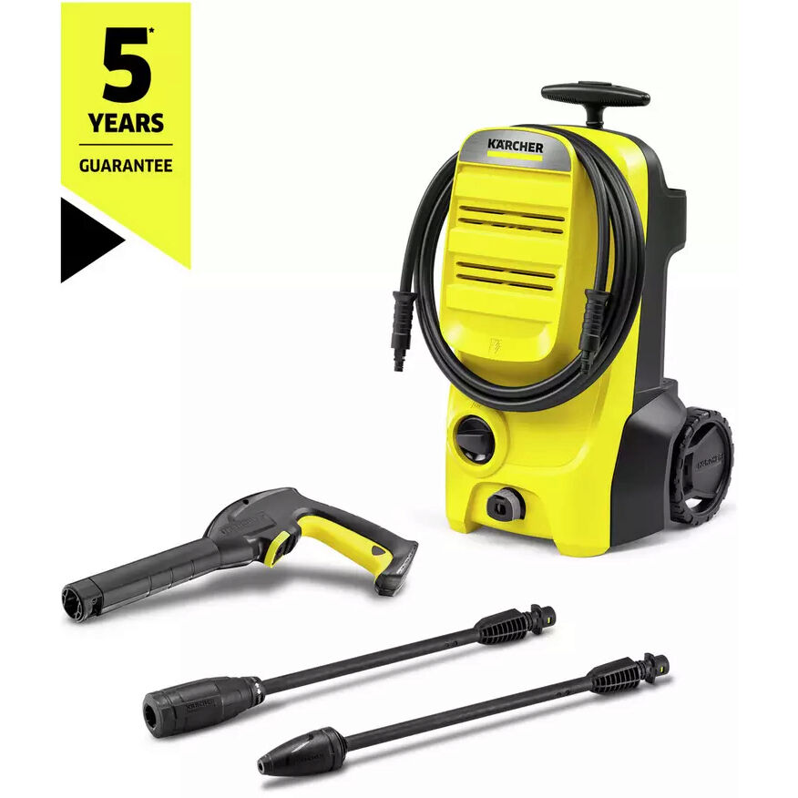 Karcher K4 Classic Pressure Washer 130bar  Inc Trolley Wheels Dirtblaster and Vario Lance 