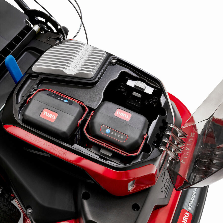 Toro eTimeMaster 76cm Battery Mower Kit - 2x 10.0Ah Batteries/Chargers Included