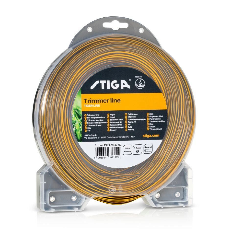 Stiga Pro Quality Nylon Trimmer Line - TIGER TWIN CORE PROFILE