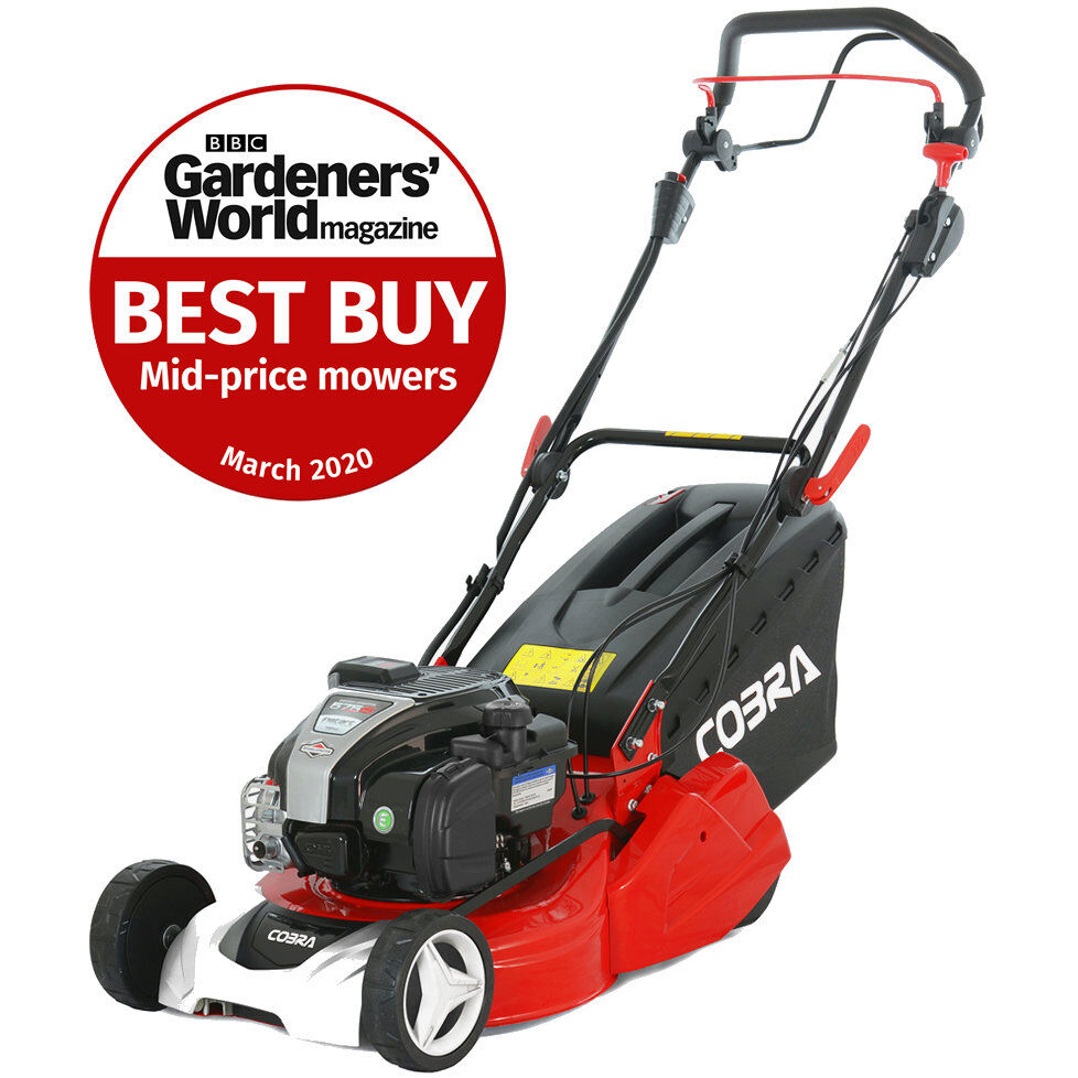 Cobra RM433SPBI Premium Self-Propelled Lawnmower 43cm / Rear Roller / Electric Start / 3 Speed