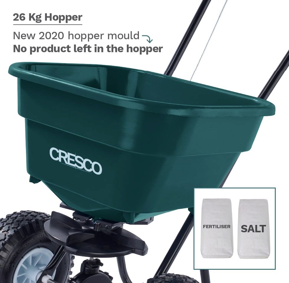 Cresco Castle Tools Estate Broadcast Spreader - All Season Green 26Kg CR20SWG