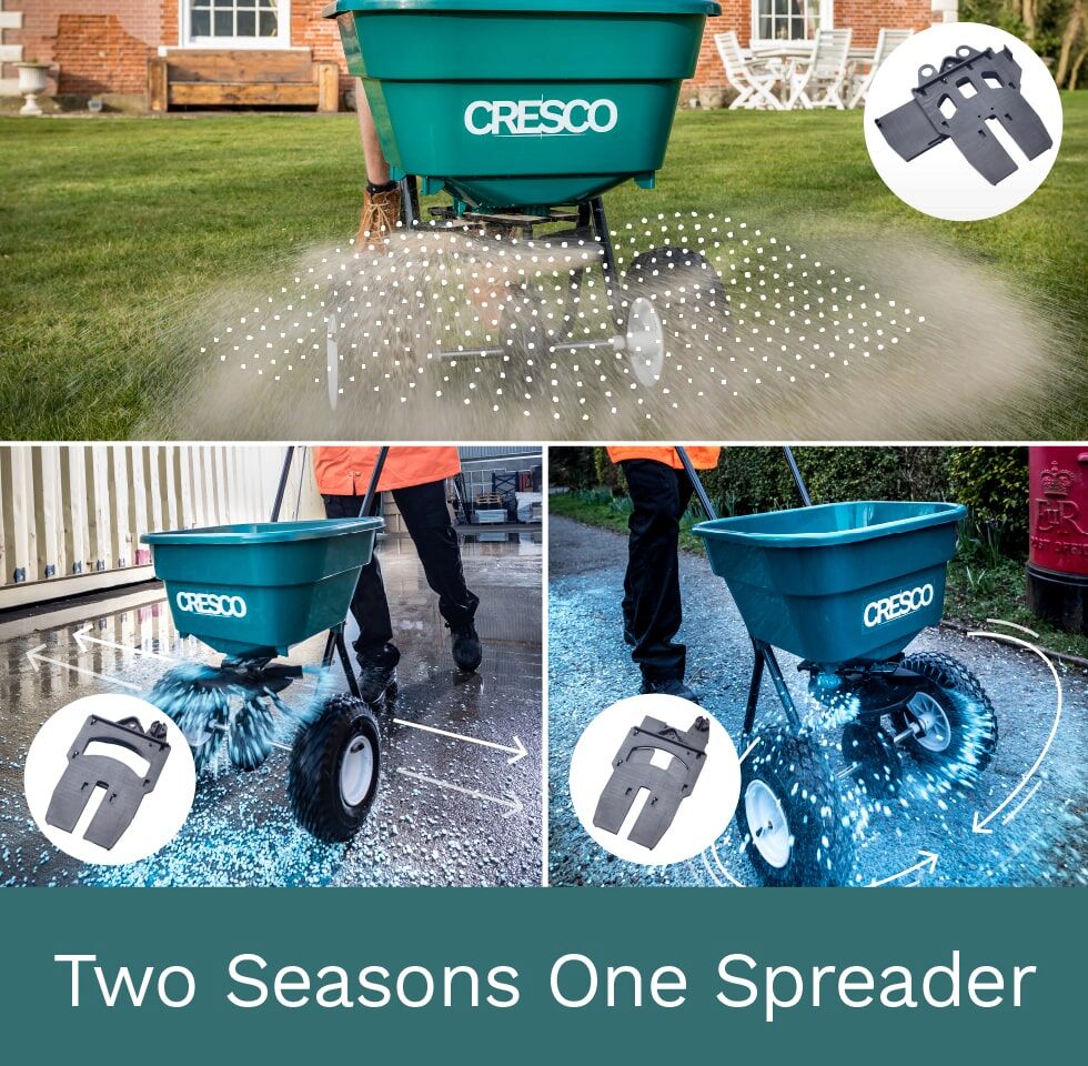 Cresco Castle Tools Estate Broadcast Spreader - All Season Green 26Kg CR20SWG