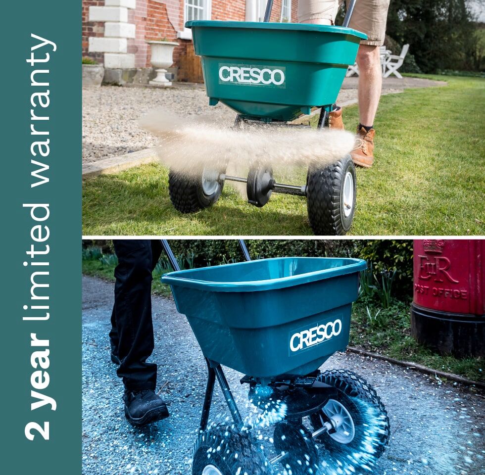 Cresco Castle Tools Estate Broadcast Spreader - All Season Green 26Kg CR20SWG from Mower Magic